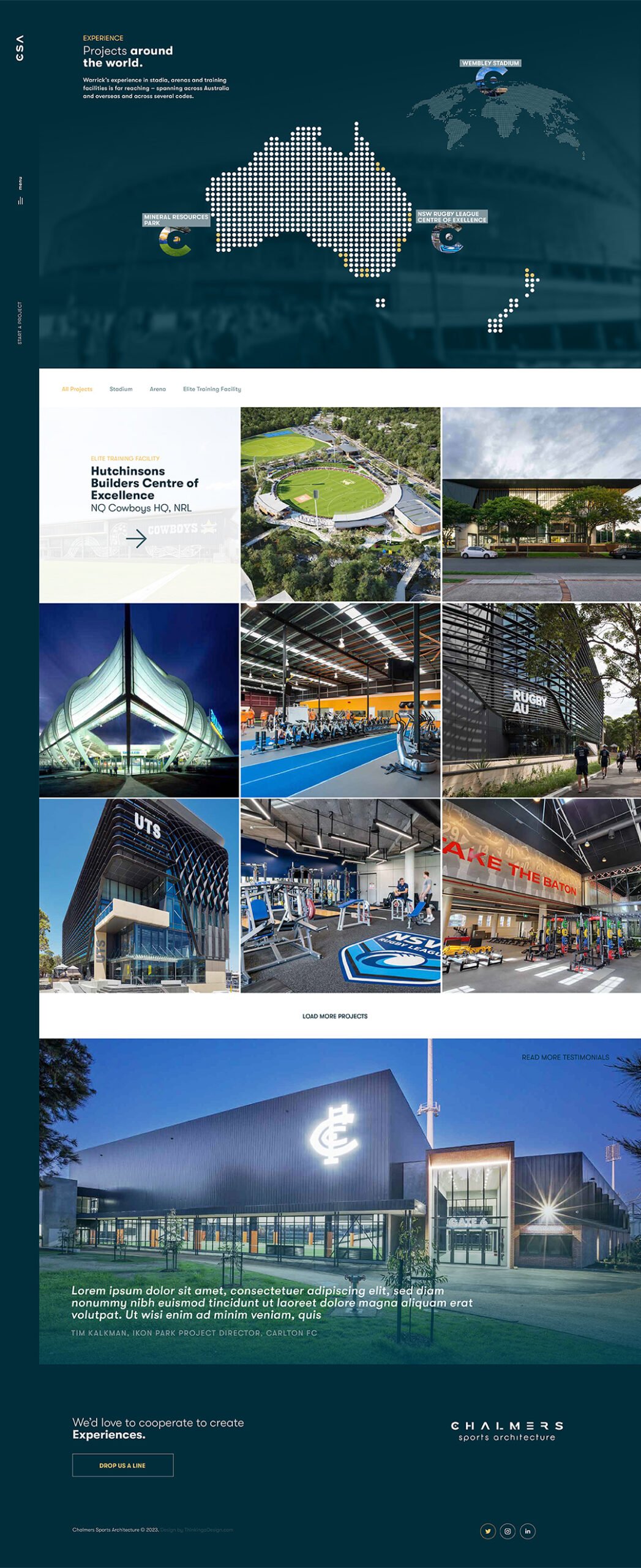 Chalmers Sports Architecture - CSA Website