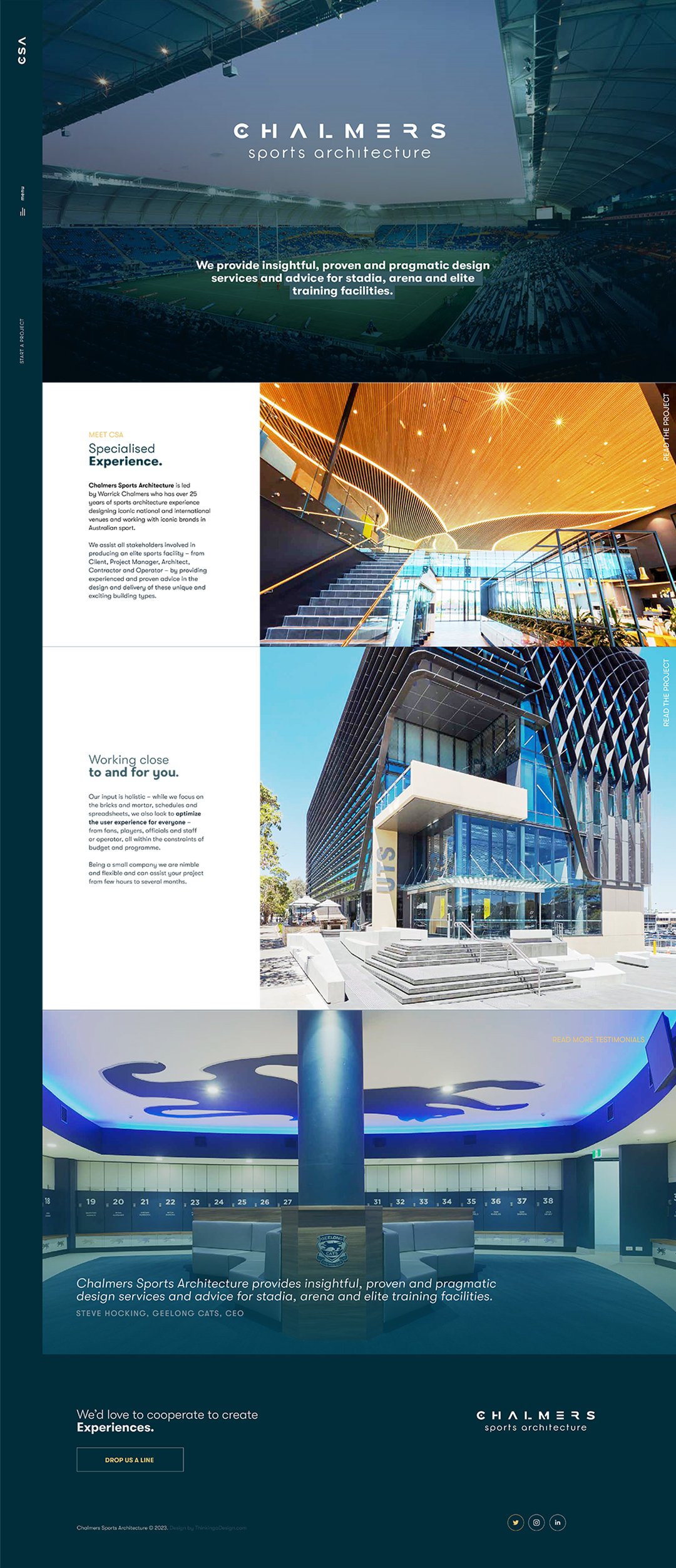 Chalmers Sports Architecture - CSA Website